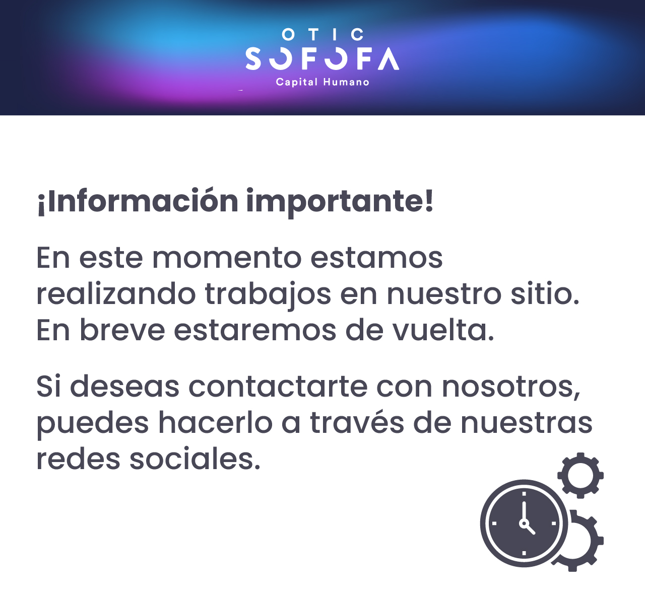 Comunicado OTIC SOFOFA