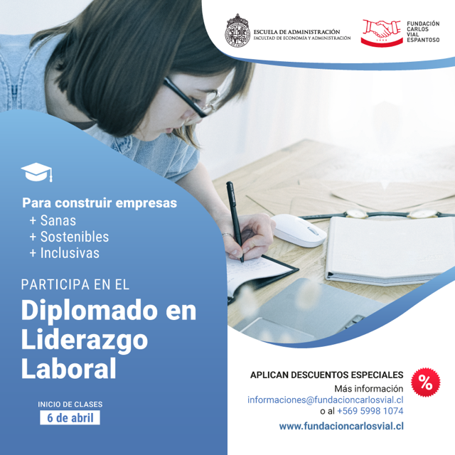 Abren inscripciones para Diplomado de Liderazgo Laboral 2022