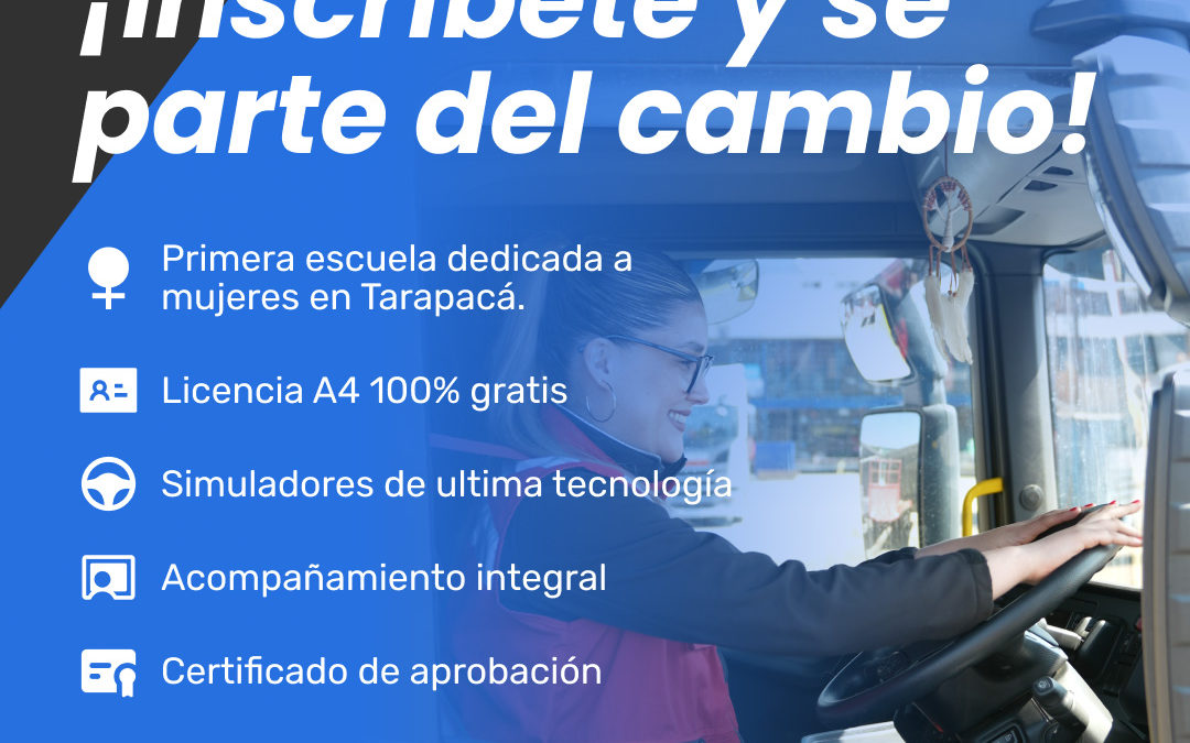 Escuela de Conductoras: En marcha experiencia pionera en Tarapacá